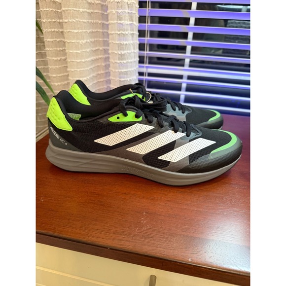 Adidas Adizero RC 4 M Mens Running Shoes Black Green GX6660 Size 12 NEW main image 4